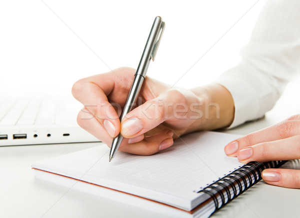 Stock foto: Planung · menschlichen · Hand · schriftlich · nach · unten · Business