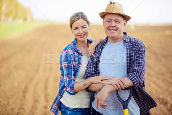 Farmers on the field Stock photo © pressmaster