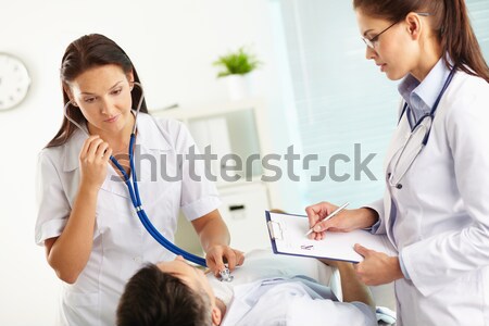 Stock photo: Doctor and patient