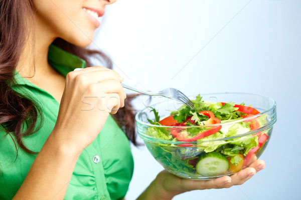 Eating salad Stock photo © pressmaster