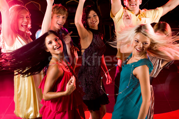 Bewegende portret energiek mensen clubbing Stockfoto © pressmaster