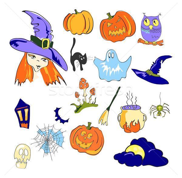 elements of Halloween Stock photo © pressmaster