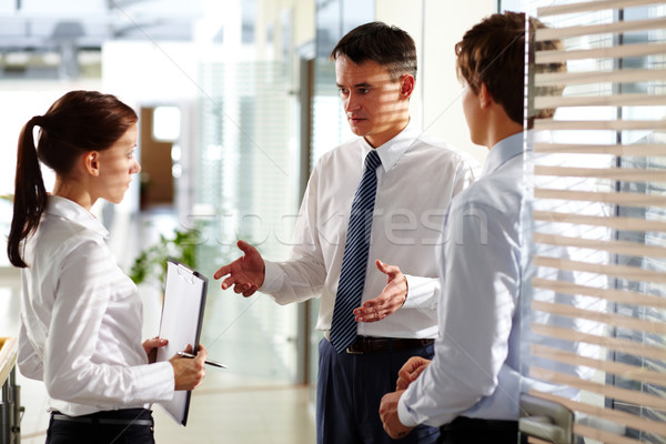 Spiegazione compiti business leader Foto d'archivio © pressmaster