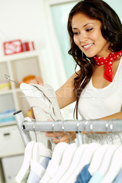 Shopper in clothing department Stock photo © pressmaster