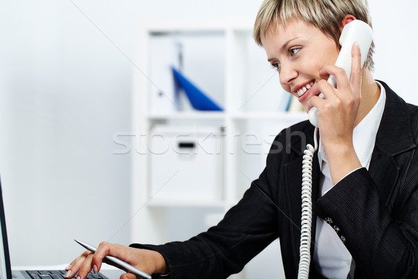 Answering a call Stock photo © pressmaster