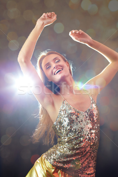 Placer joven baile mujer disco Foto stock © pressmaster