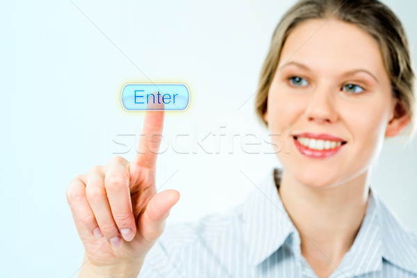 Stock photo: Enter button 