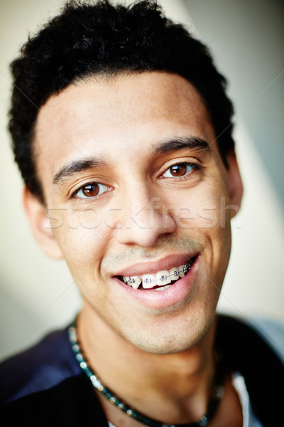 Smile with braces Stock photo © pressmaster