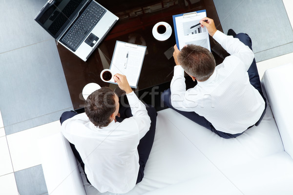 Interacting men Stock photo © pressmaster