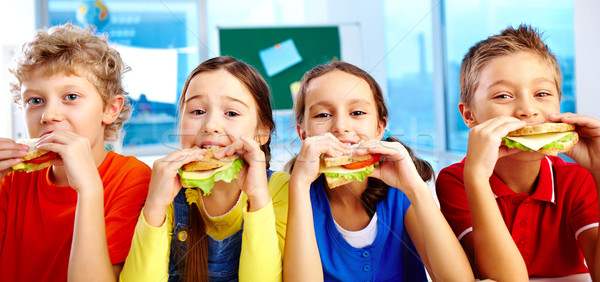 Lunch in school Stock photo © pressmaster