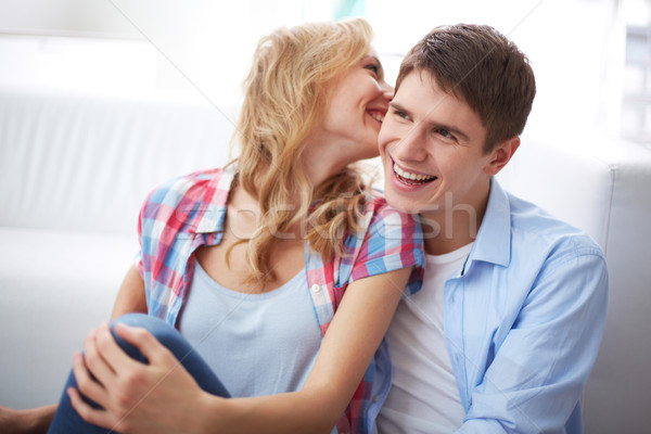 Heureux instant portrait amoureuse flirt [[stock_photo]] © pressmaster