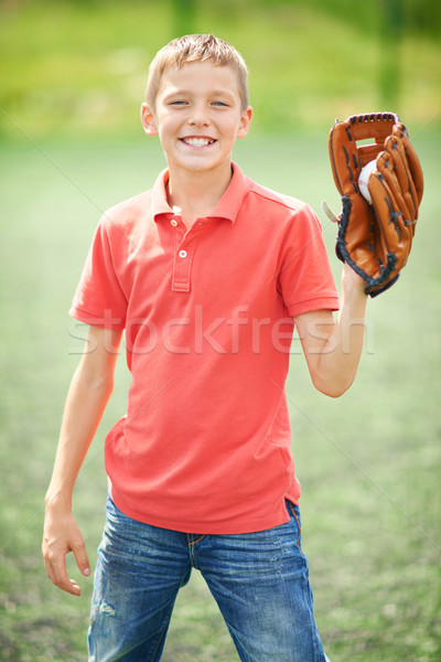 Сток-фото: молодые · чемпион · портрет · активный · мальчика · бейсбольной