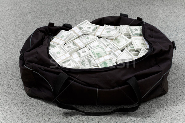 Imagem grande saco completo americano dólares Foto stock © pressmaster