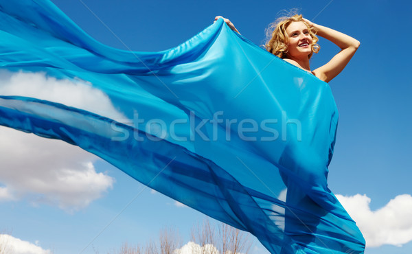 Gorgeous woman in blue  Stock photo © pressmaster