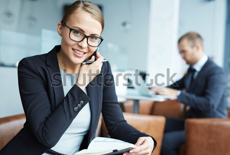 Rekrutierung Bild jungen Geschäftsmann Business Büro Stock foto © pressmaster