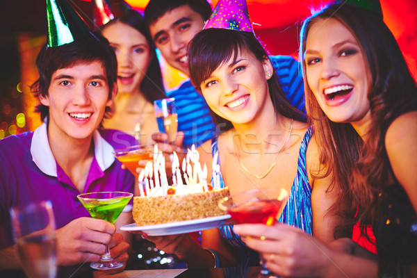 Friends celebrating birthday Stock photo © pressmaster