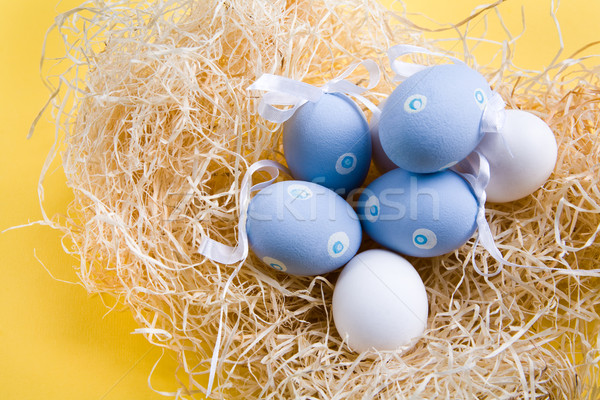 Foto stock: Huevos · de · Pascua · foto · decorado · Pascua