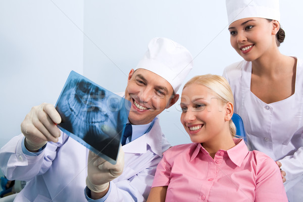 Showing x-ray photography Stock photo © pressmaster