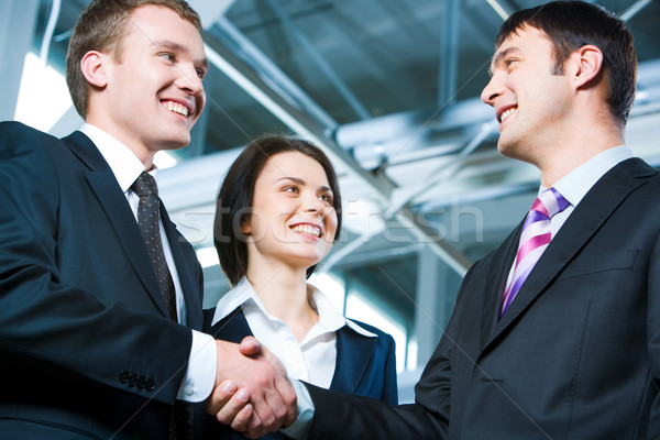 Groß Schnäppchen Handshake Geschäftsleute Business Hand Stock foto © pressmaster