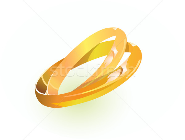 свадьба кольца вместе искусства золото Сток-фото © pressmaster