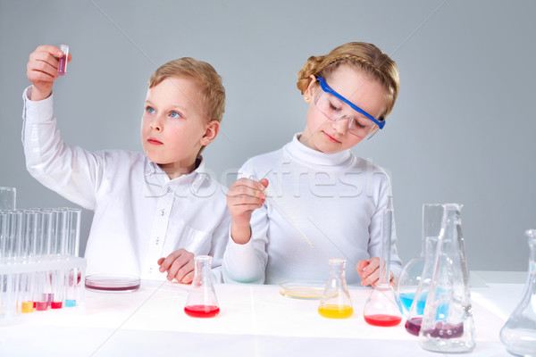 Keen chemists  Stock photo © pressmaster