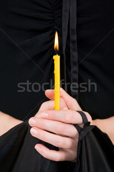 Burning candle Stock photo © pressmaster