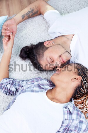 Proximité image heureux couple unité [[stock_photo]] © pressmaster