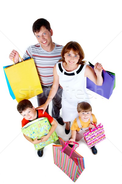 Сток-фото: семьи · торговых · фото · счастливым · родителей