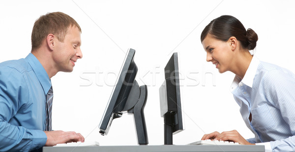 Sitting opposite  Stock photo © pressmaster