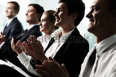 Business Seminar Geschäftsleute Sitzung Zeile Frau Stock foto © pressmaster