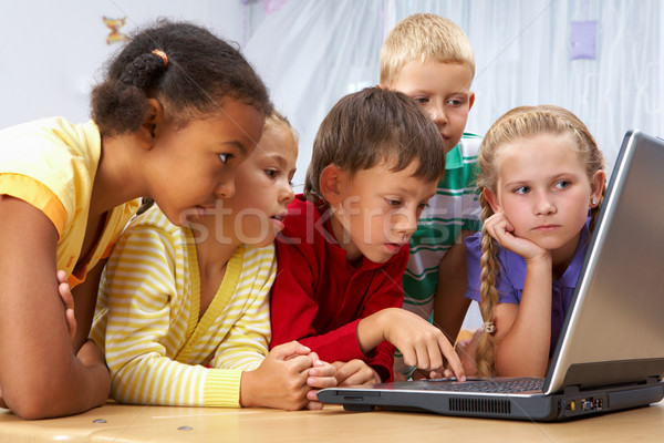 Stock photo: Little users