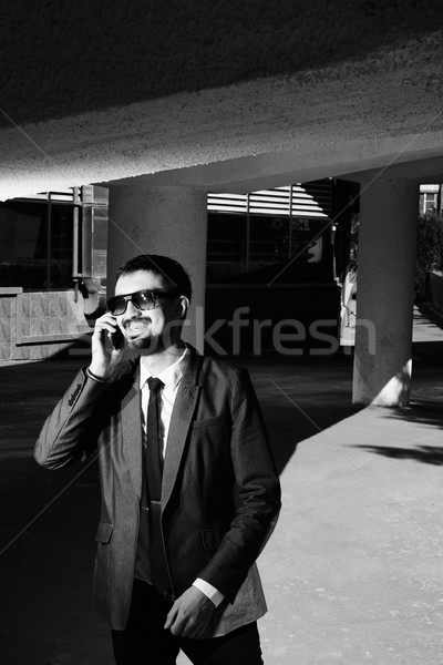 Talking on cellphone Stock photo © pressmaster