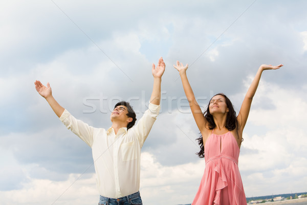 Stock photo: Praising couple