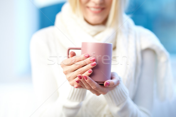 Female with cup Stock photo © pressmaster