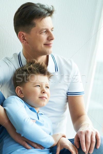Spokój Fotografia spokojny człowiek syn patrząc Zdjęcia stock © pressmaster