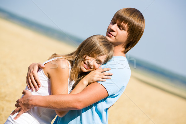 Proximité portrait séduisant couple autre [[stock_photo]] © pressmaster