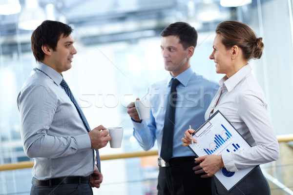 Stock photo: Discussing plans