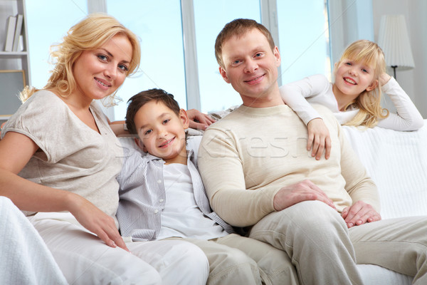 Stock photo: Family at home