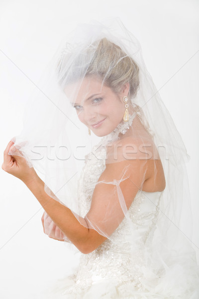 Looking through veil Stock photo © pressmaster