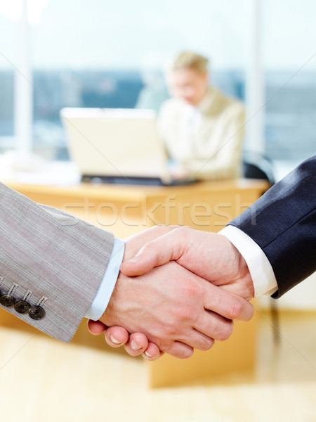 Acuerdo primer plano empresarial mujer de negocios negocios oficina Foto stock © pressmaster