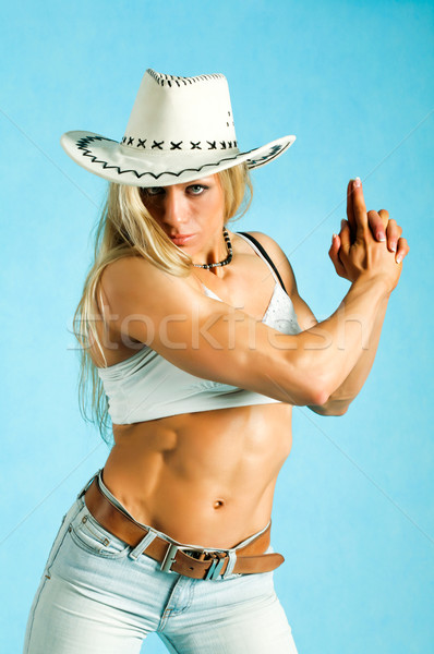Fit cowgirl  Stock photo © pressmaster