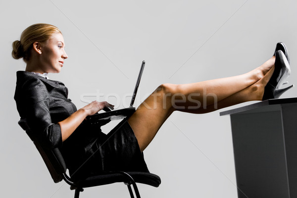 Woman typing Stock photo © pressmaster