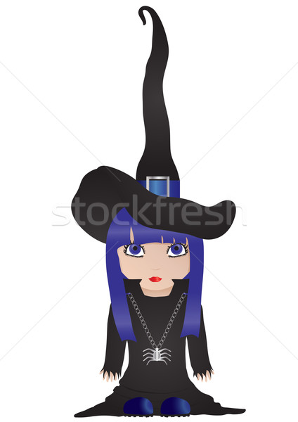 Stock photo: little witch 