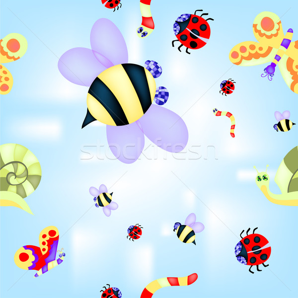 Pattern with insects Stock photo © pressmaster