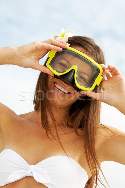 Woman with goggles Stock photo © pressmaster
