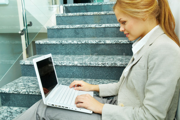 Working on stairs Stock photo © pressmaster