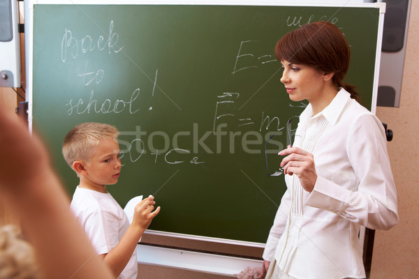 By the blackboard Stock photo © pressmaster