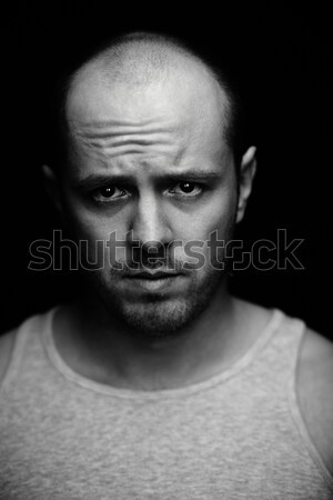 Acımasız adam dikey portre ciddi adam Stok fotoğraf © pressmaster