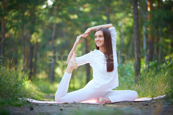 Stockfoto: Gelukkig · gezonde · foto · actief · geschikt · meisje