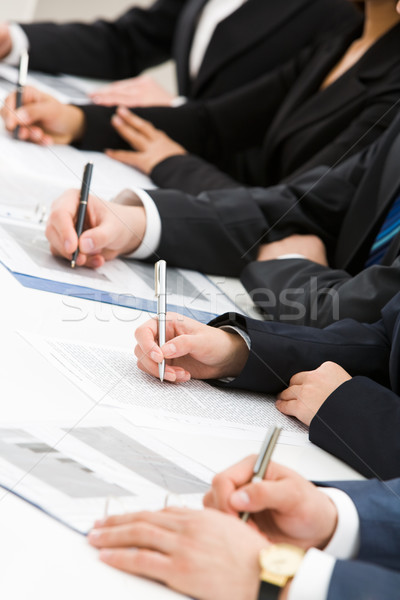 Stock photo: Making notes